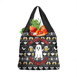 Christmas Africa Boo Beer Grocery Bag I'm Just Here For The Boss DT03