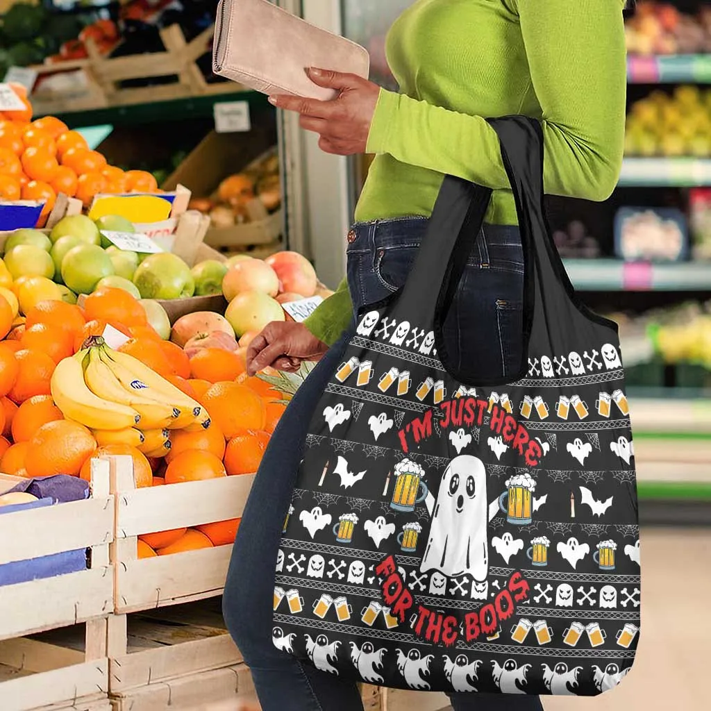 Christmas Africa Boo Beer Grocery Bag I'm Just Here For The Boss DT03