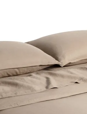 CLASSIC LINEN QUILT SET | TEAK