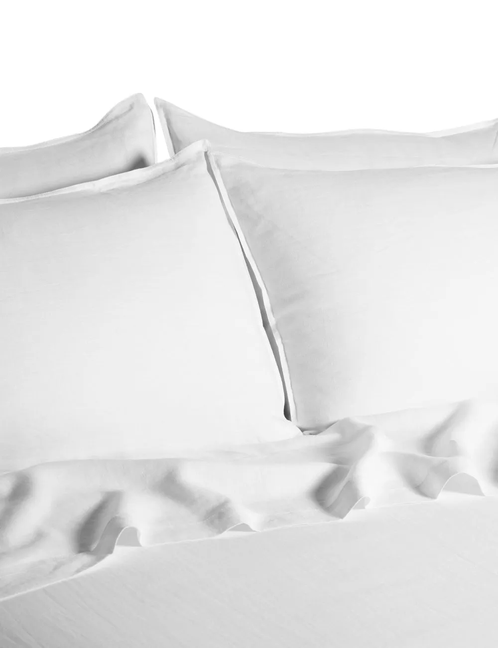 CLASSIC LINEN QUILT SET | WHITE