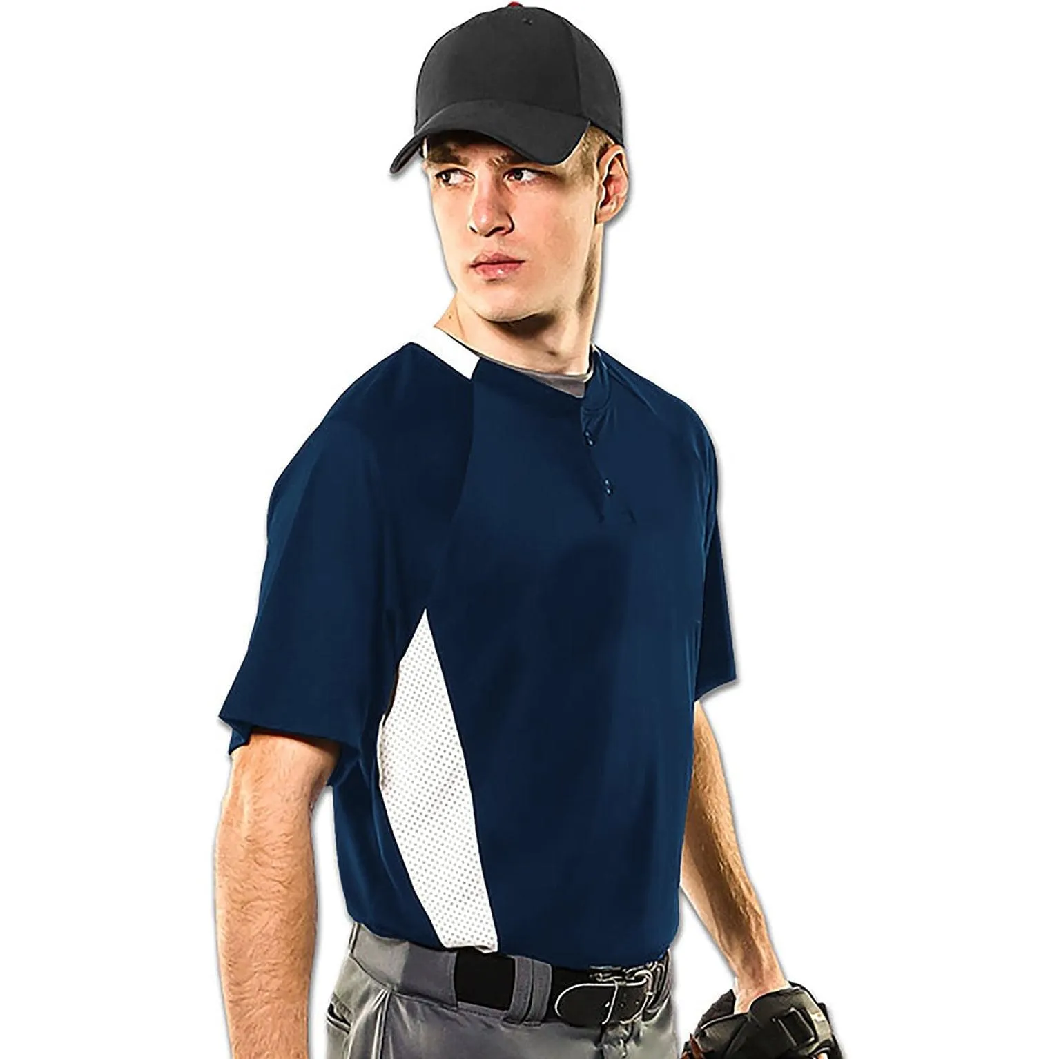 Clean-Up 2-Button 2-Color Moisture Wicking Jersey, Adult