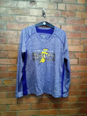 CLEARANCE - Miss Scotties Lightning Ladies Long Sleeved Shirt - Size Large