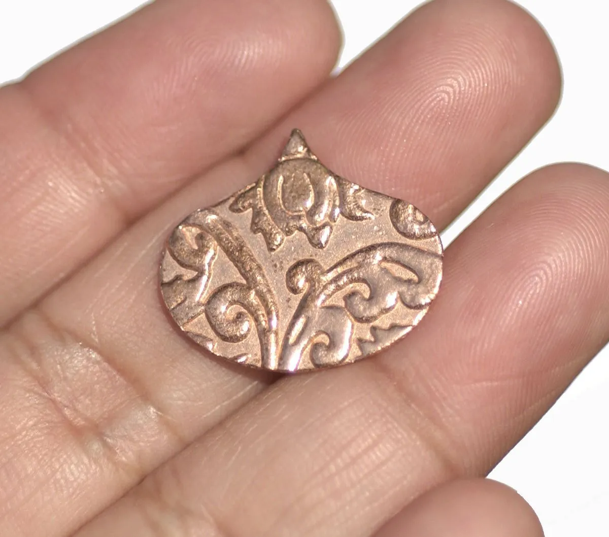 Cloud 21mm x 19mm 20g in Lotus FlowersTextured Shape Blank for Metalwork Stamping Texturing Blanks Variety of Metals - 6 pieces