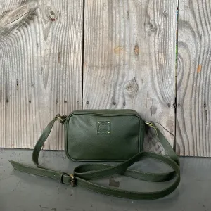 Coloured Leather Pouch with Strap