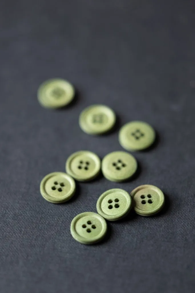 Cotton Button 15mm – Bowling Green -- Merchant & Mills of London