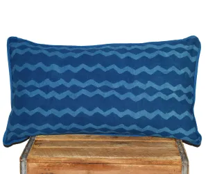 Cotton Lumbar Pillow | Geri Indigo
