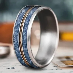 Custom Design - 3-Inlay Metal Center Ring Ai1J2--VA-7xtllXjdn8QKAk