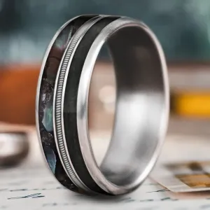 Custom Design - 3-Inlay Metal Center Ring B29alH3feMwbKN3rvVYKZ8R2