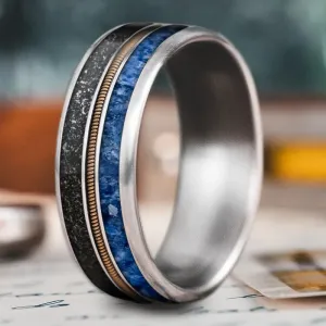 Custom Design - 3-Inlay Metal Center Ring cieRUaJhUPG2A2XnvhxZIZYk