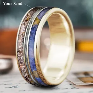 Custom Design - 3-Inlay Metal Center Ring O5FRy80NUPgxFBrDlFmkm9XI