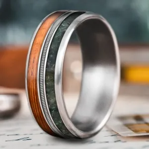 Custom Design - 3-Inlay Metal Center Ring w23PdtEjqphHAYMsBeNPONwf