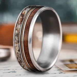 Custom Design - 3-Inlay Metal Center Ring WFGBObWUaPXQ0A5aKQk64YYr