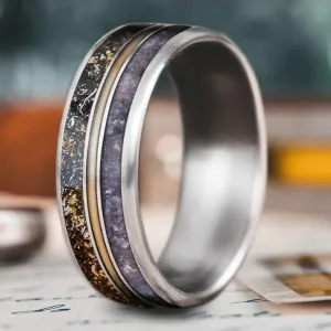 Custom Design - 3-Inlay Metal Center Ring xo7hQ6KcW4bSd0dBS04qpHp0