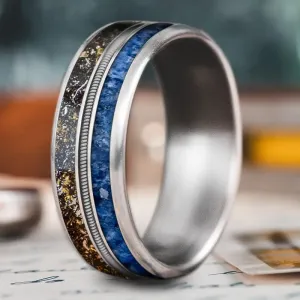 Custom Design - 3-Inlay Metal Center Ring XxDZSAGbiowA6lmaMU_QhDqg