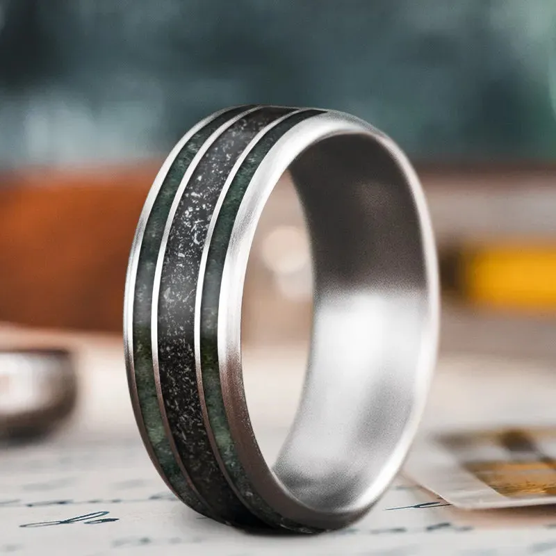 Custom Design - 3-Inlay Wide Center Ring zG09P5A8Bg-Kj15sUk815uxS