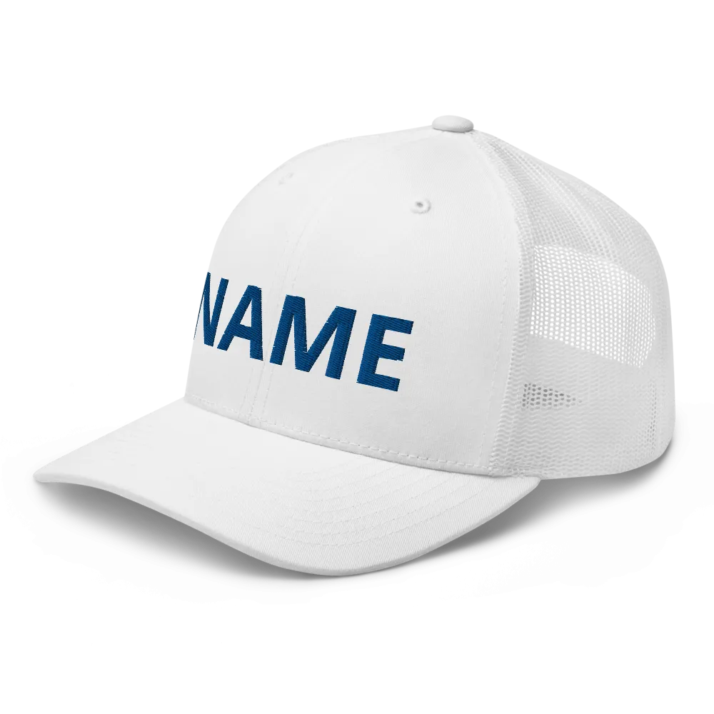 Custom Name Trucker Cap