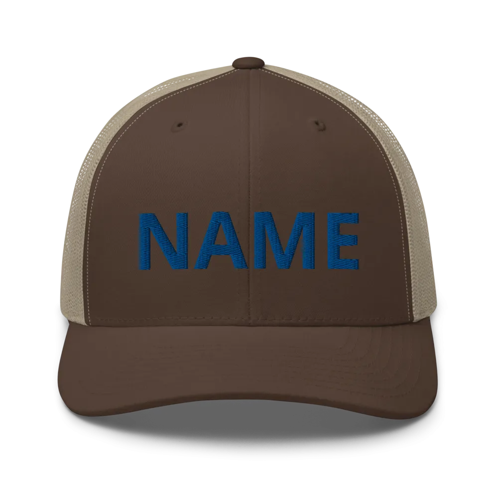 Custom Name Trucker Cap
