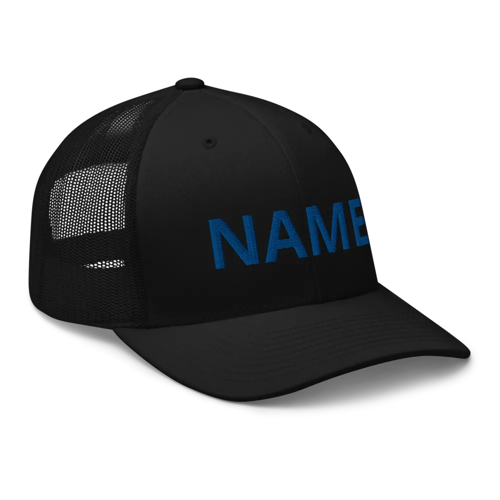 Custom Name Trucker Cap