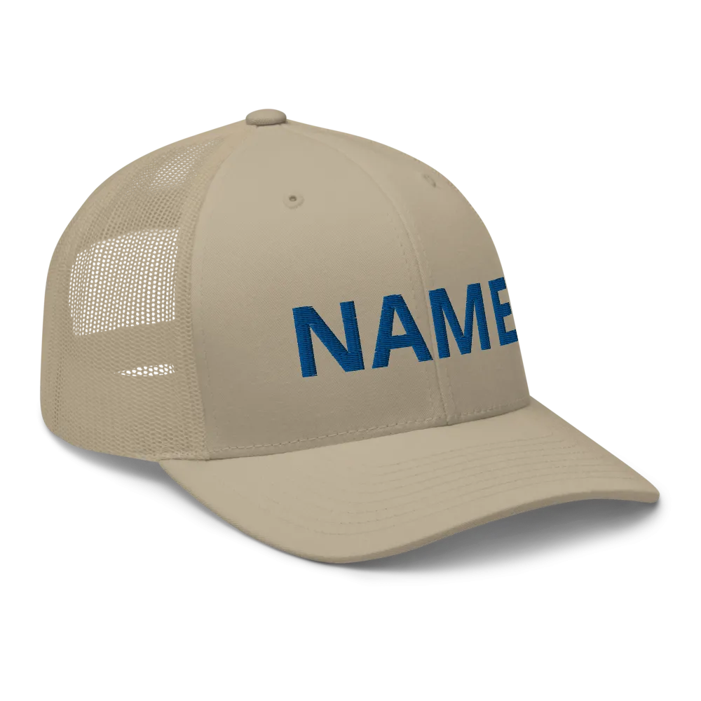 Custom Name Trucker Cap
