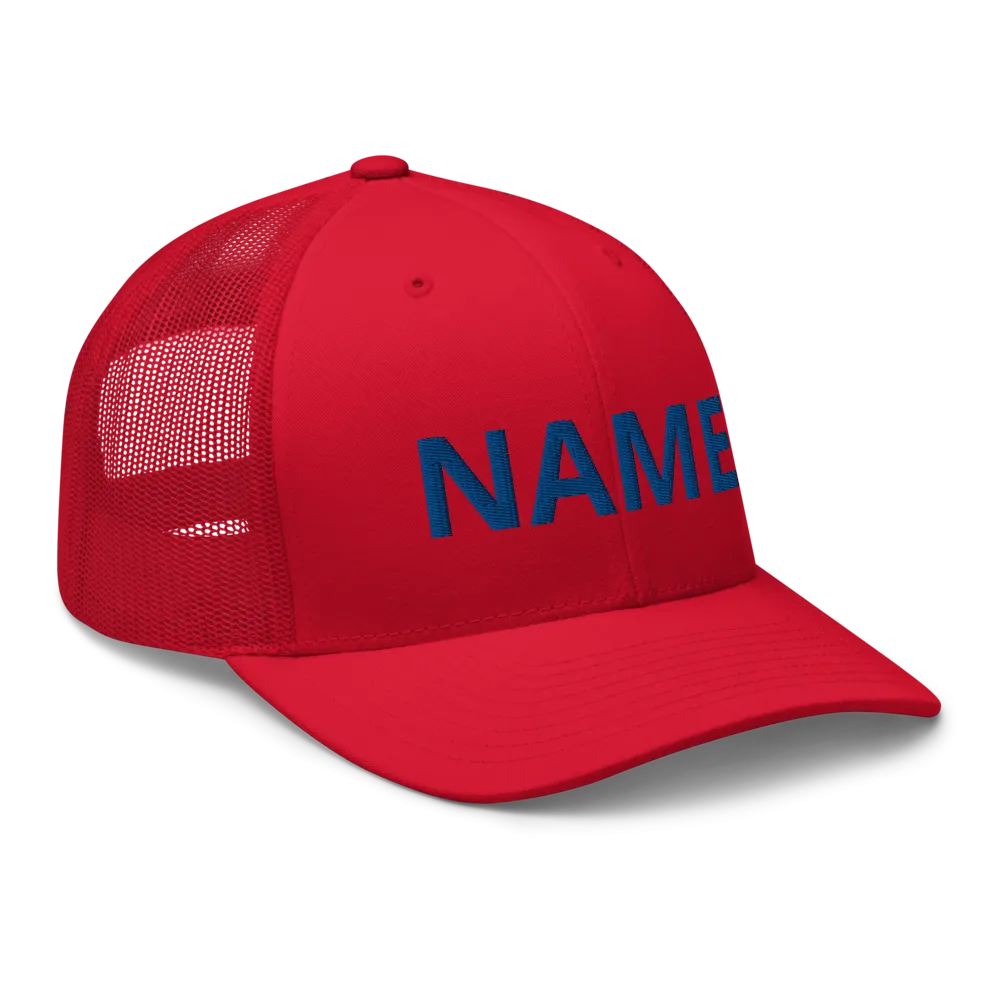 Custom Name Trucker Cap