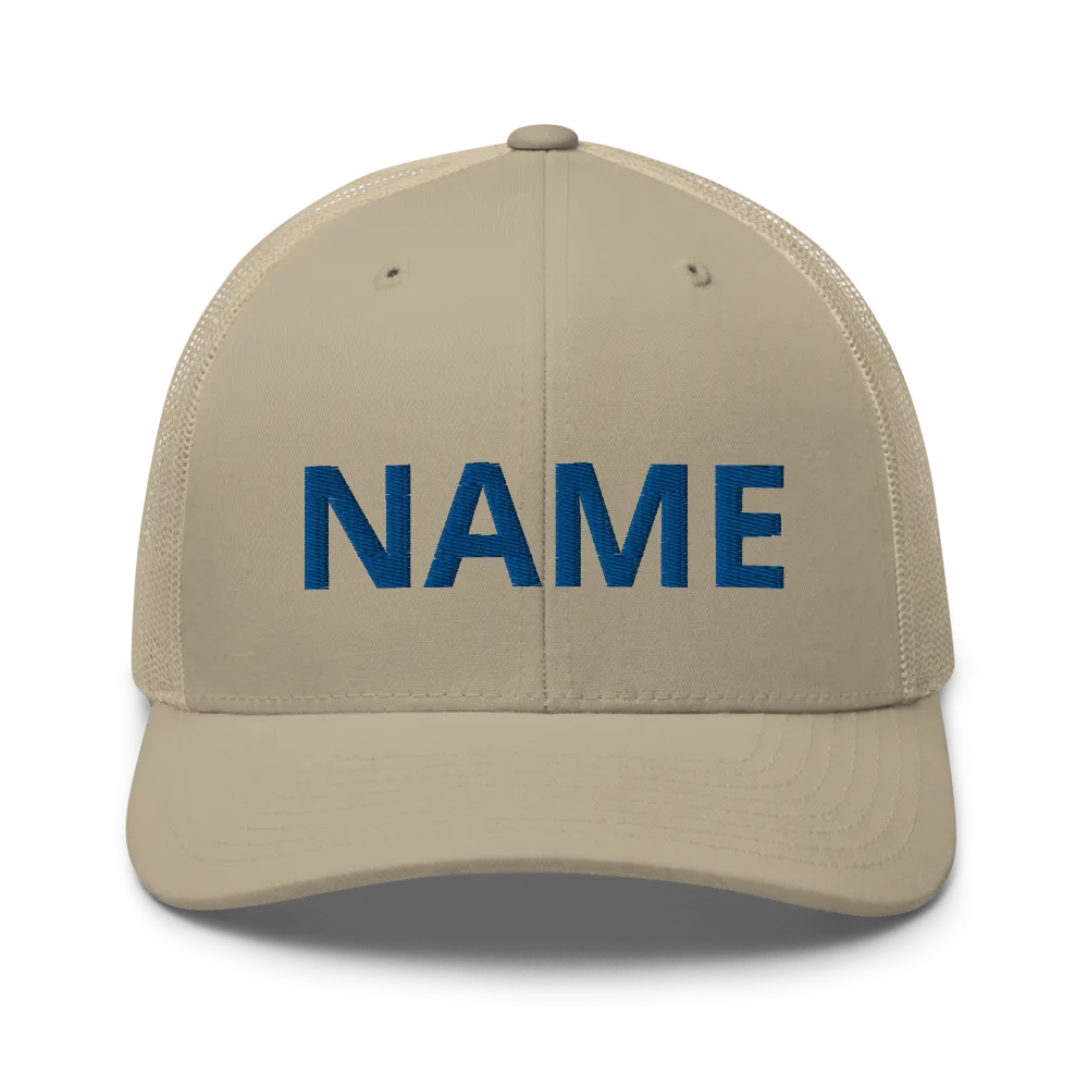 Custom Name Trucker Cap