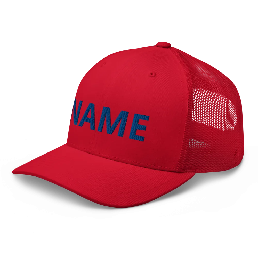Custom Name Trucker Cap