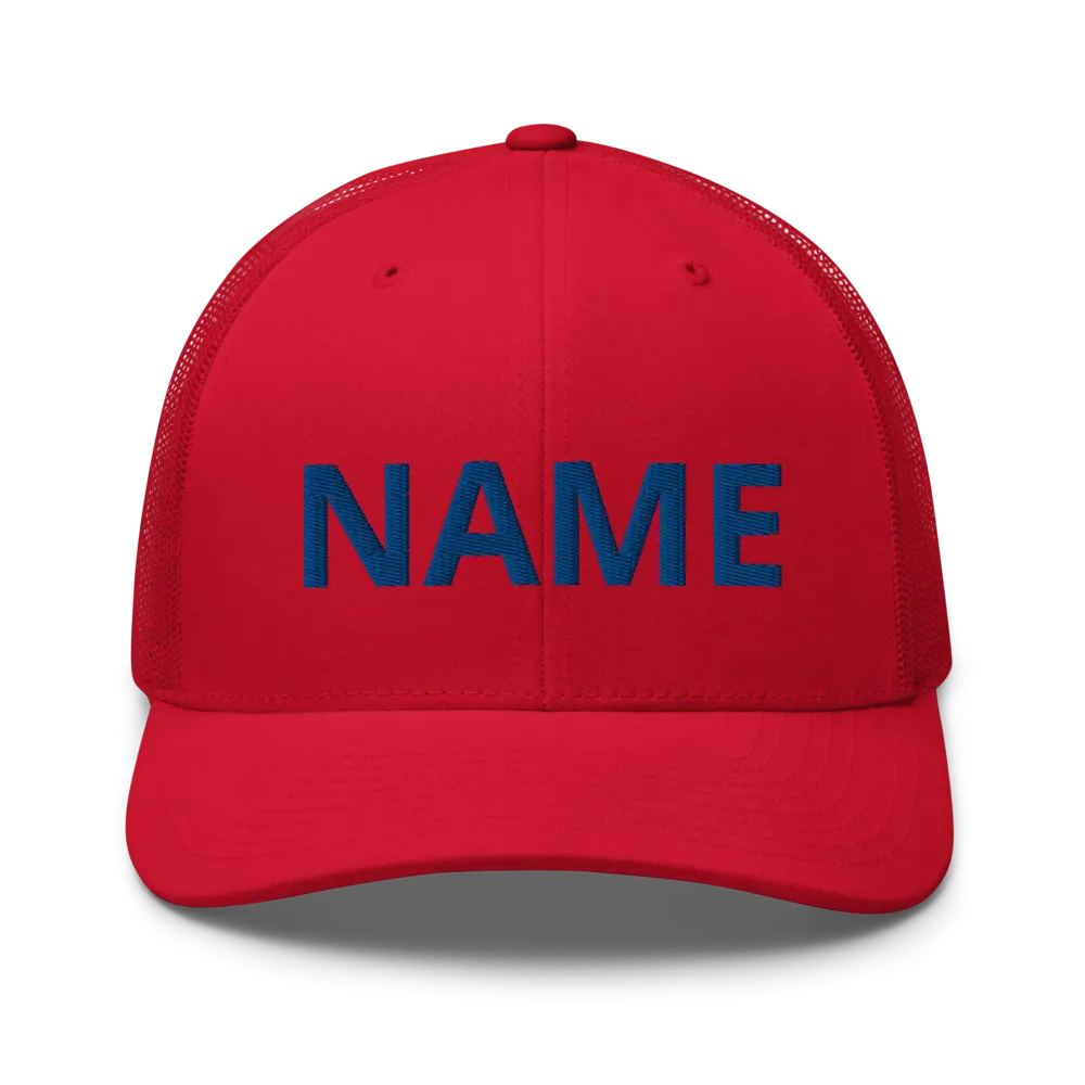 Custom Name Trucker Cap