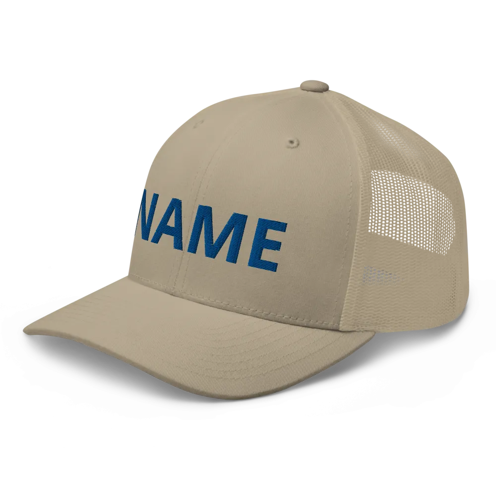 Custom Name Trucker Cap