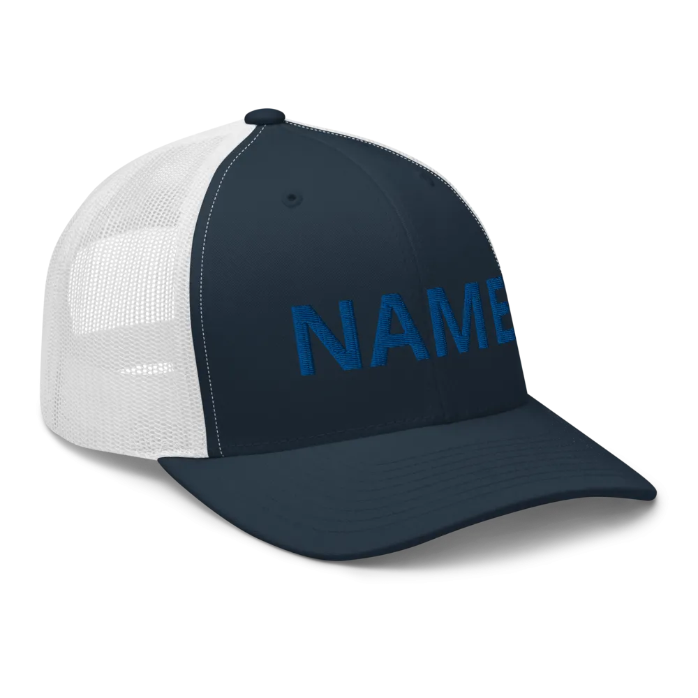 Custom Name Trucker Cap