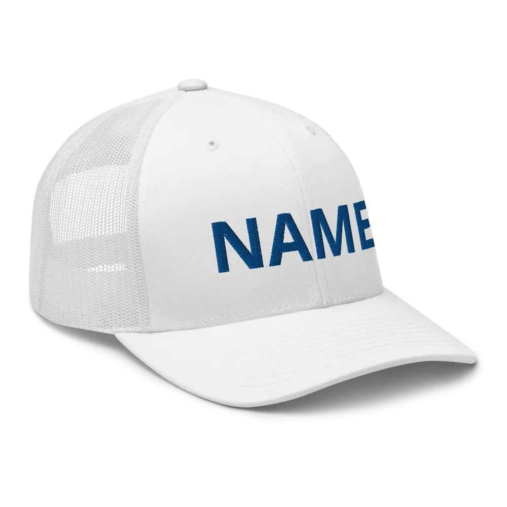 Custom Name Trucker Cap