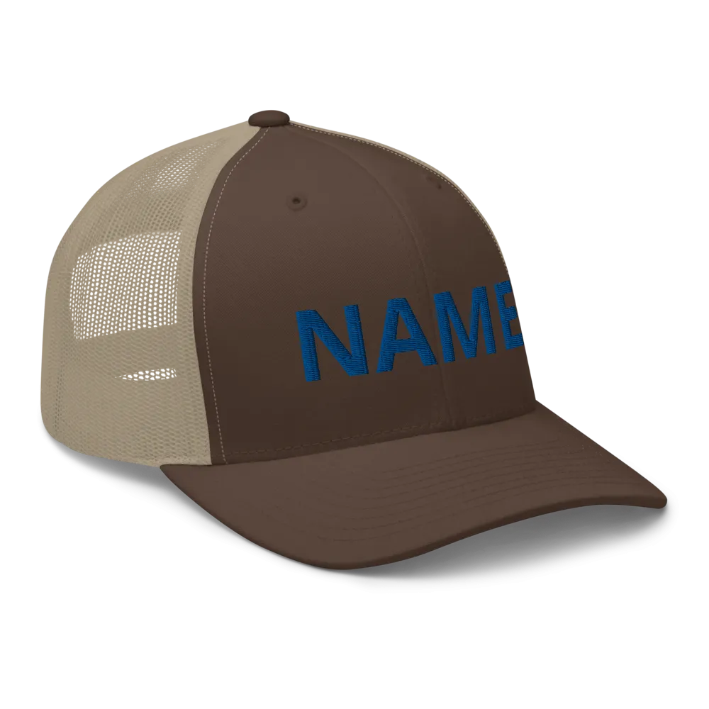 Custom Name Trucker Cap