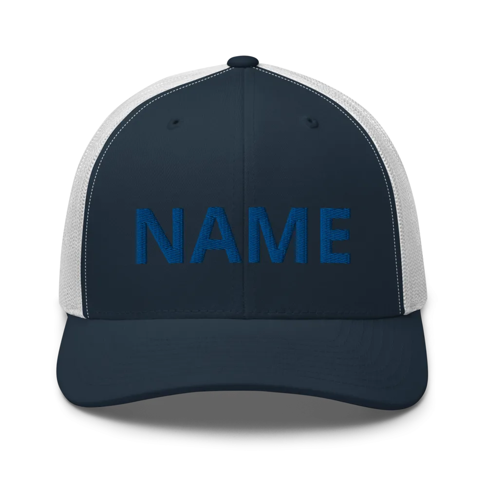 Custom Name Trucker Cap