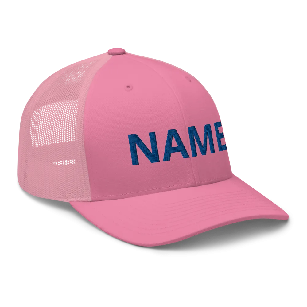 Custom Name Trucker Cap