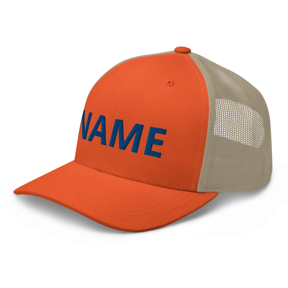 Custom Name Trucker Cap