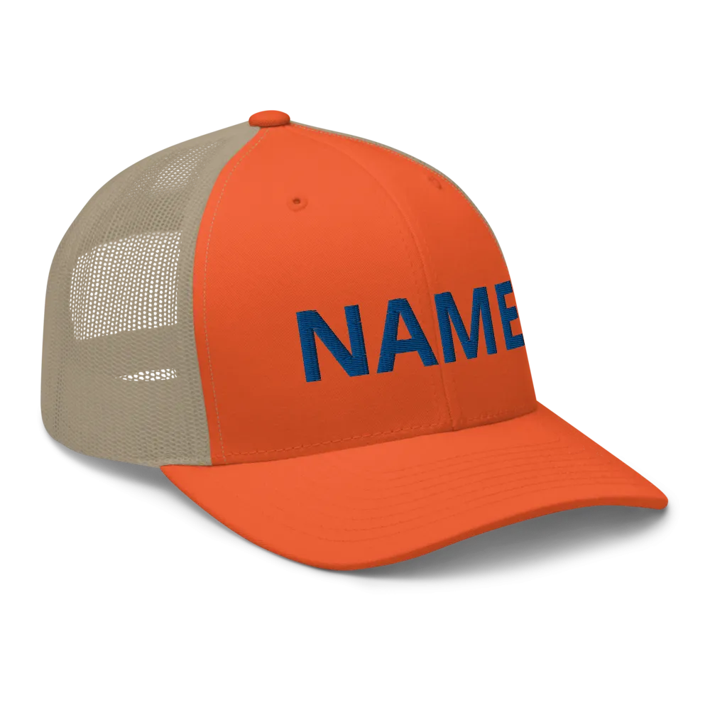 Custom Name Trucker Cap