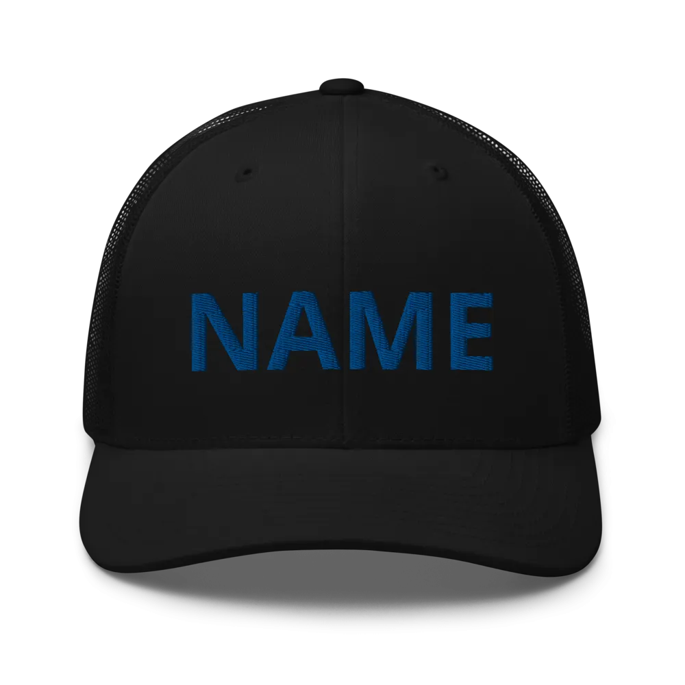 Custom Name Trucker Cap