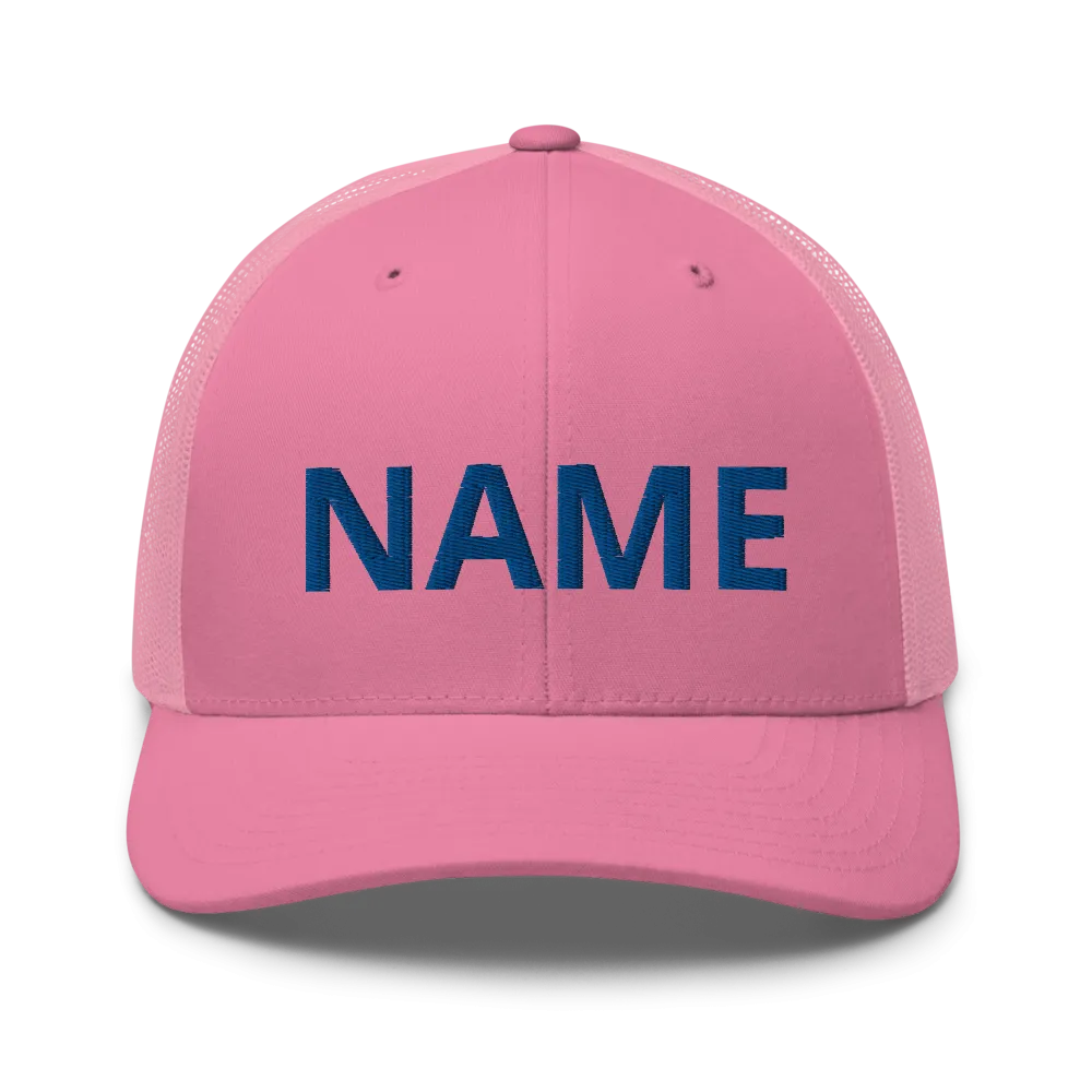 Custom Name Trucker Cap