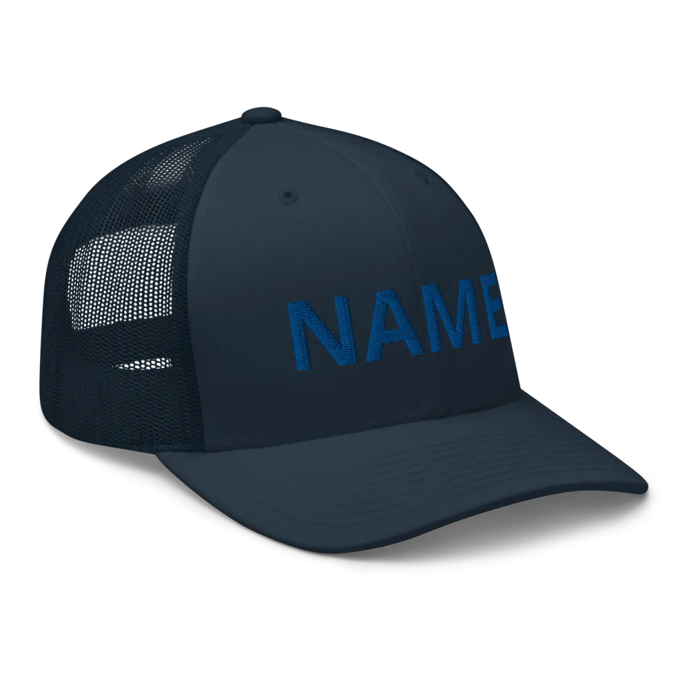 Custom Name Trucker Cap