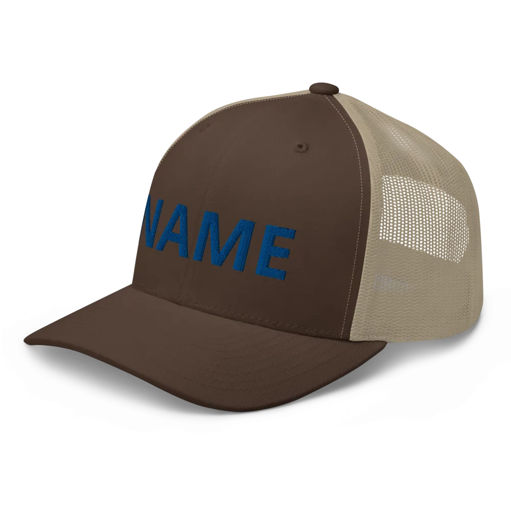 Custom Name Trucker Cap