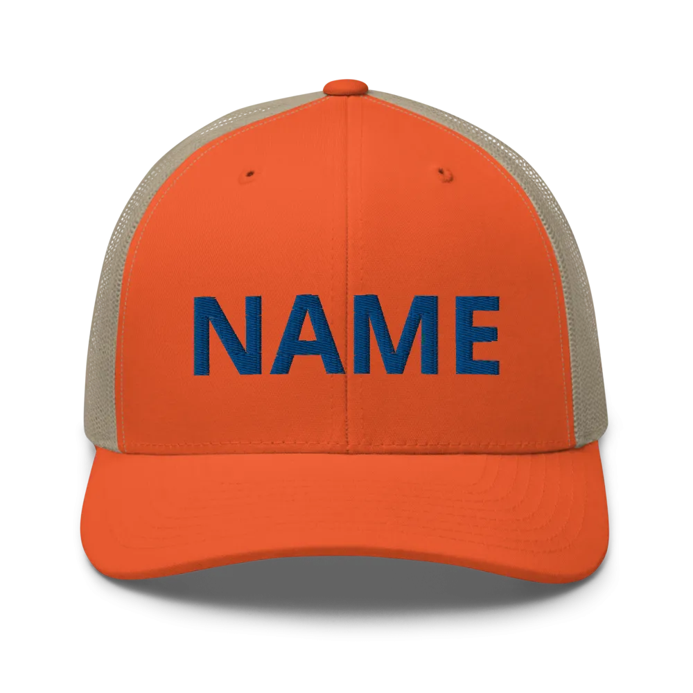 Custom Name Trucker Cap