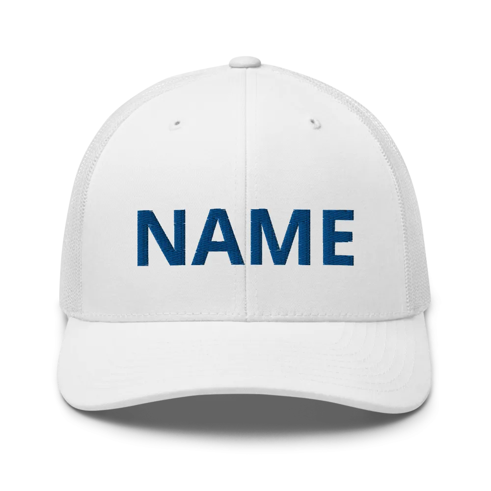 Custom Name Trucker Cap