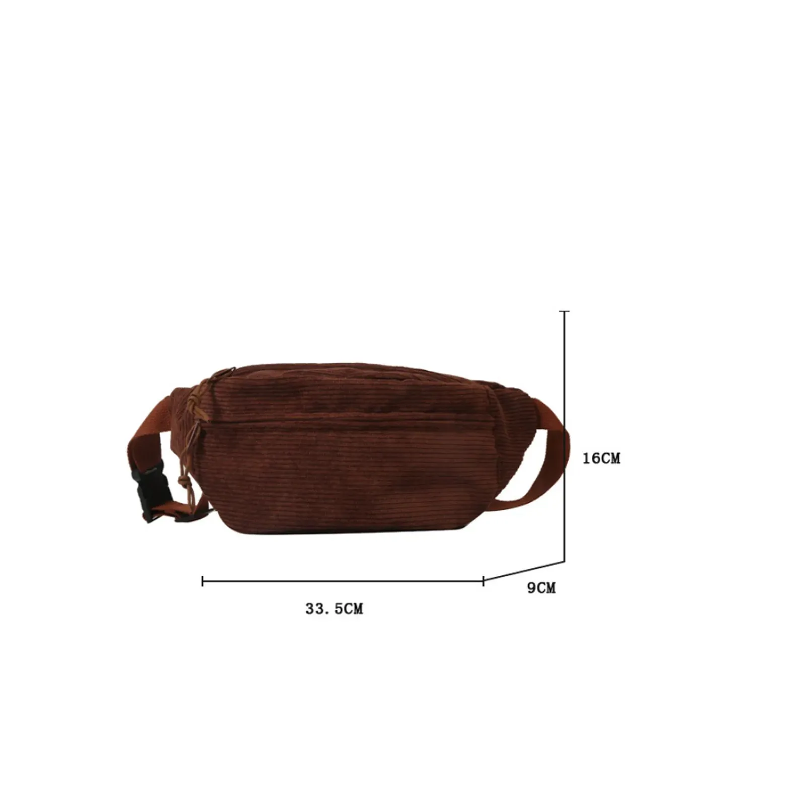 Cute Corduroy Crossbody Cutie 🎀✨ - Stylish Fanny Pack for Fashionable Adventures! 🌈👜