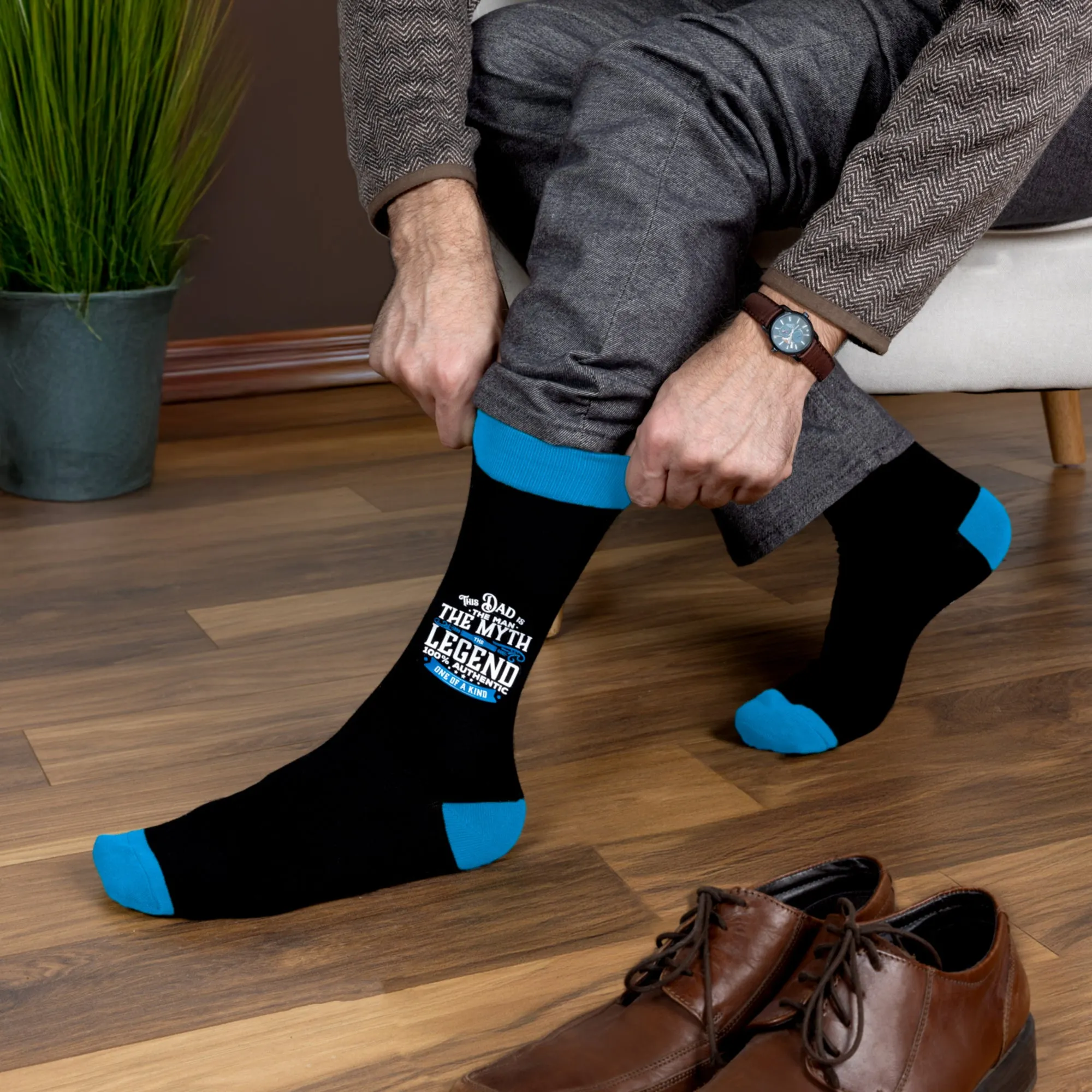 Dad Bamboo Crew Socks