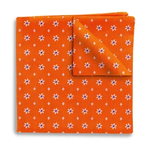 Daisy Springs Orange - Pocket Squares