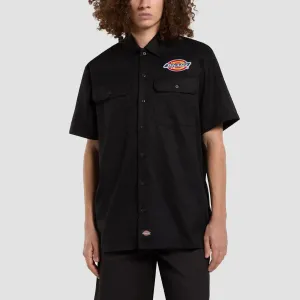 Dickies Clintondale Short Sleeve Shirt Recycled Black