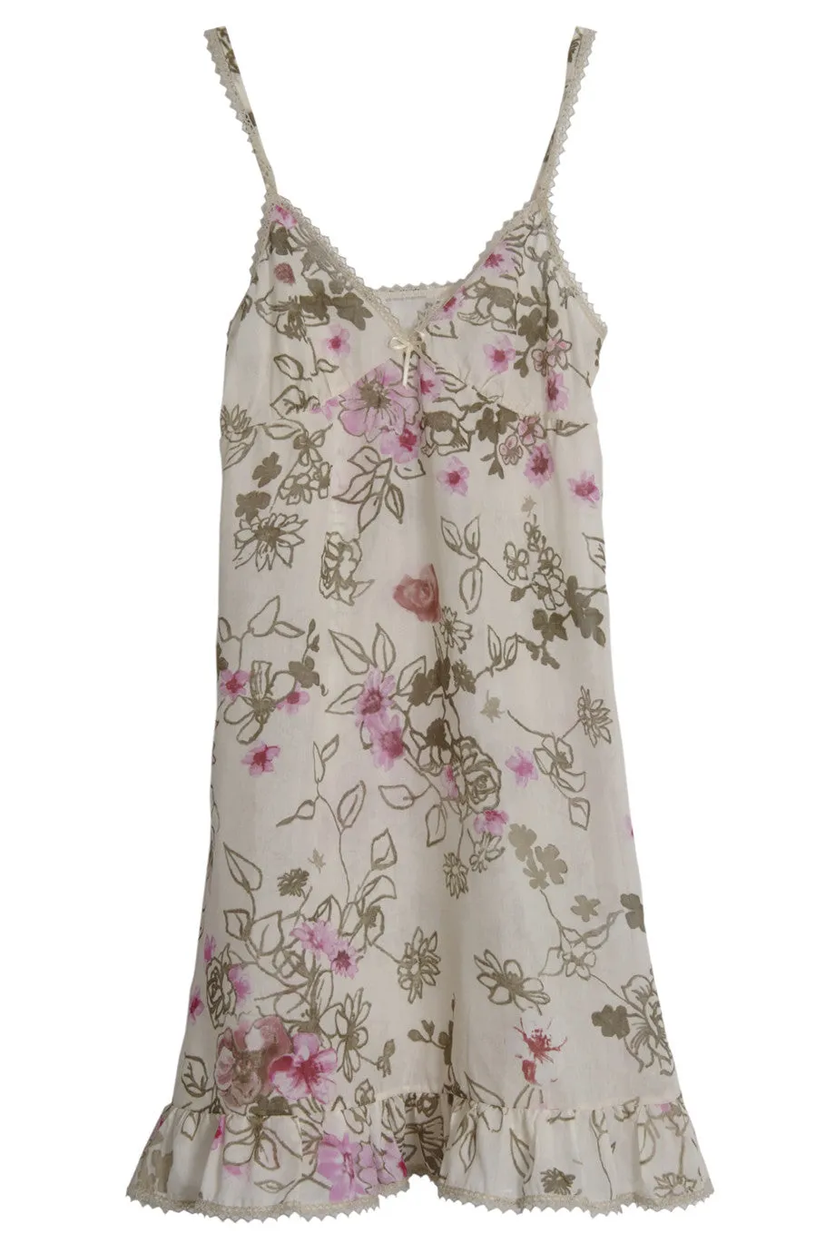 DIVINA Silk Floral Chemise