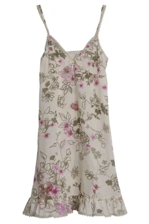 DIVINA Silk Floral Chemise