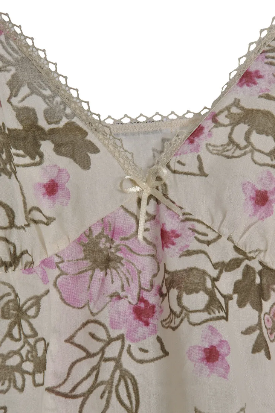 DIVINA Silk Floral Chemise