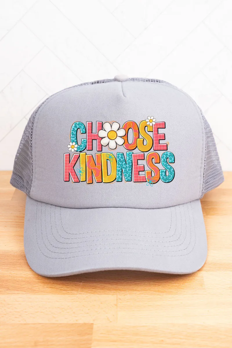 Doodle Choose Kindness Twill Front Mesh Trucker Cap