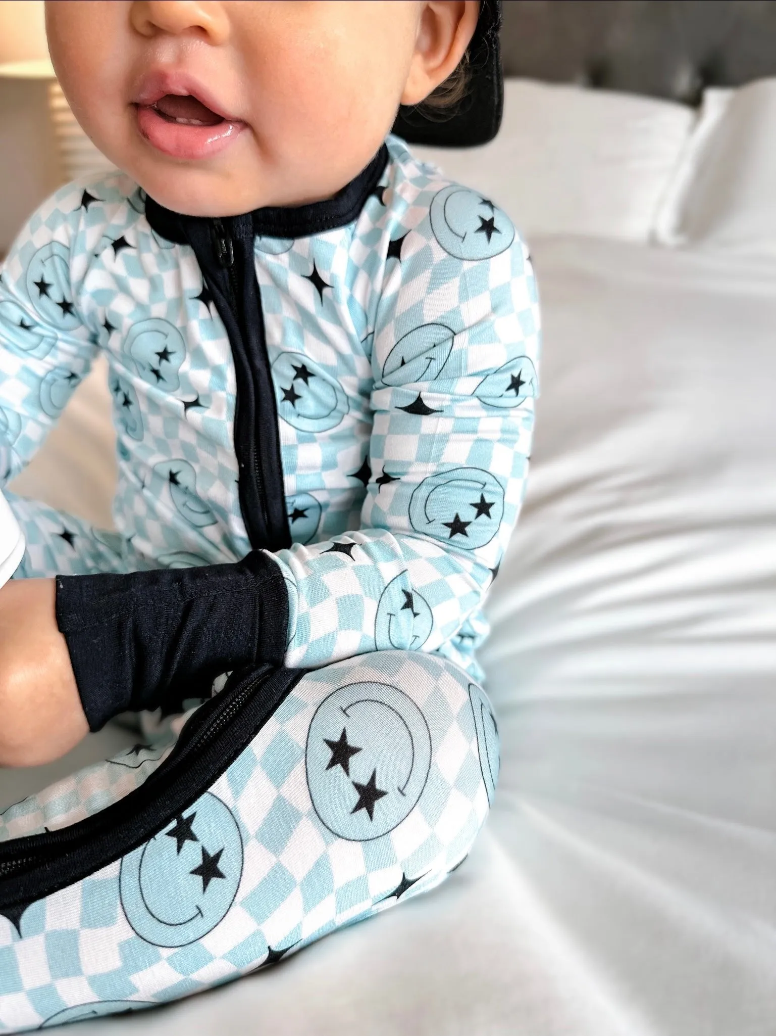 Dream Big Little Co Blue Smile StarZzz Dream Romper